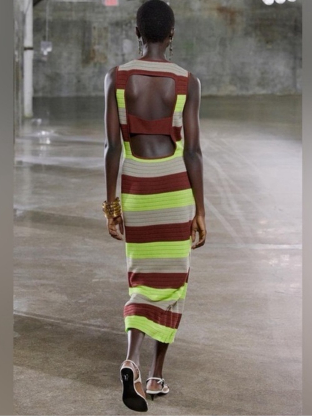 Zara Striped Sleeveless dress Size: Medium - Picture 4 of 12